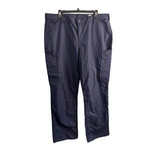Carhartt Caro Pants Women 18 Regular Navy Blue Straight Leg